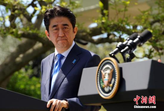 資料圖片：日本首相安倍晉三。