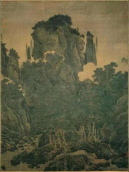 《萬壑松風(fēng)圖》宋 李唐 絹本雙拼 188.7cm×139.8cm