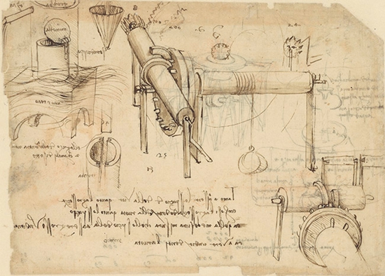 達·芬奇手稿《起重機》