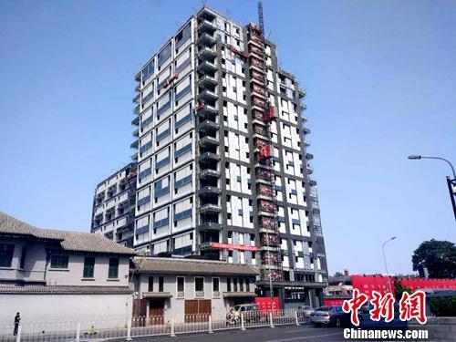 正在建設(shè)中的樓房。<a target='_blank' href='http://www.chinanews.com/' >中新網(wǎng)</a>記者 李金磊 攝